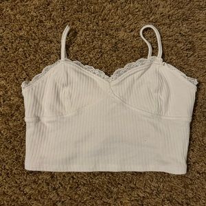 PacSun Lace Cropped Tank Top - M